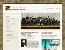 Tablet Screenshot of grsymphonicband.org